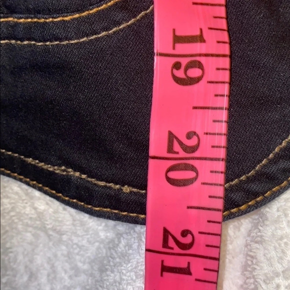 Seduction dark  Wash Denim Stretch jean Jacket - Picture 11 of 12